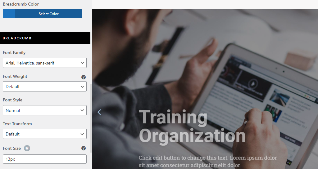 Customize your breadcrumb navigation with Responsive theme
