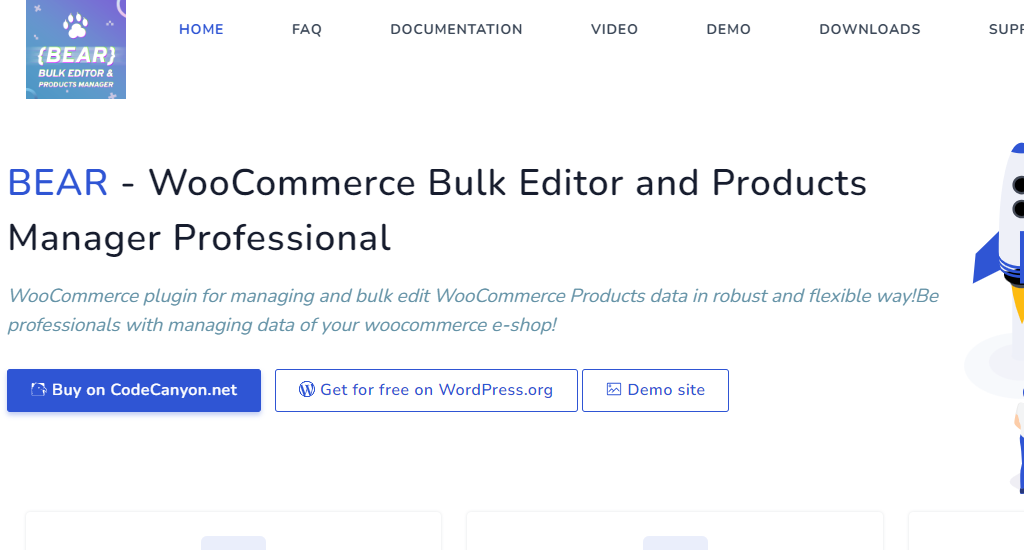 Bear WooCommerce products bulk editor plugin