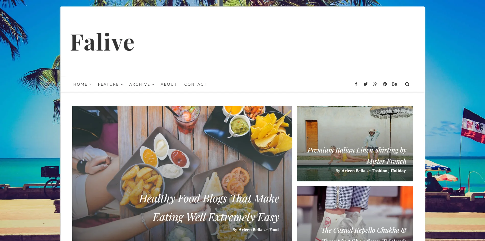 Falive Beauty WordPress Theme 