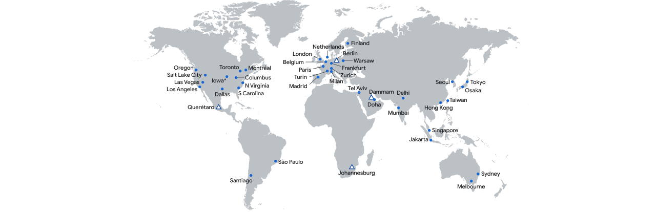 Kinsta-data-centre-locations