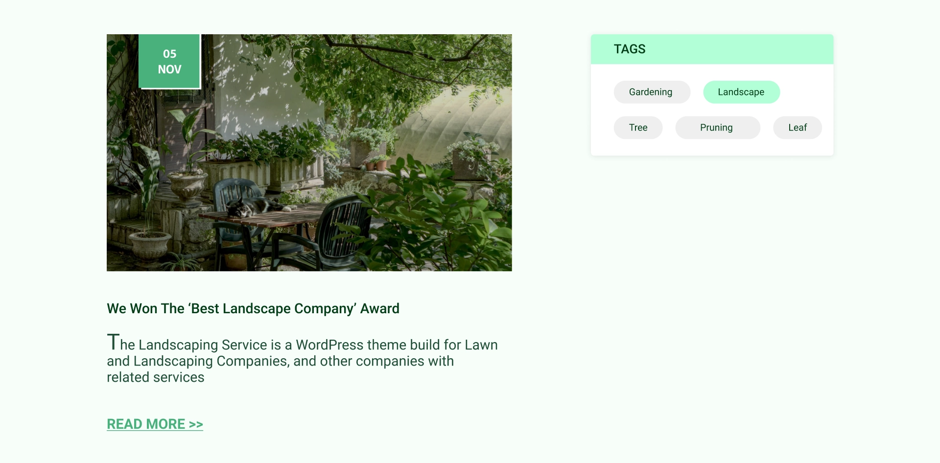 landscaping website template