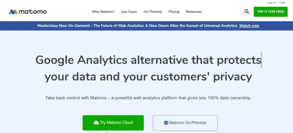matomo ecommerce analytics tool 