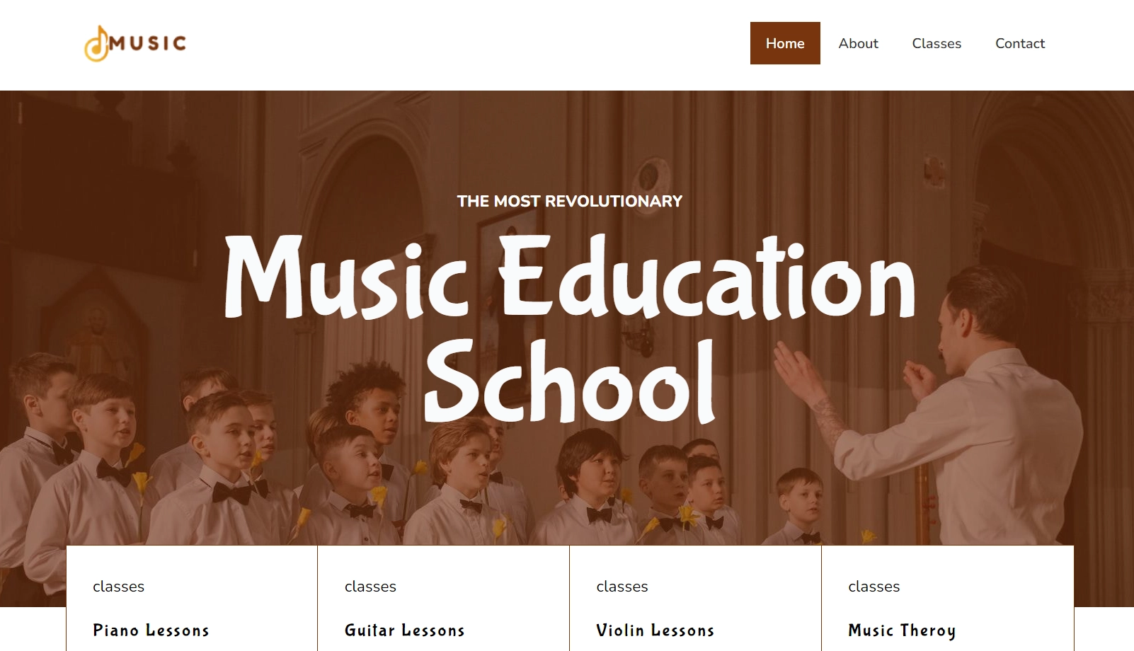 Music school template