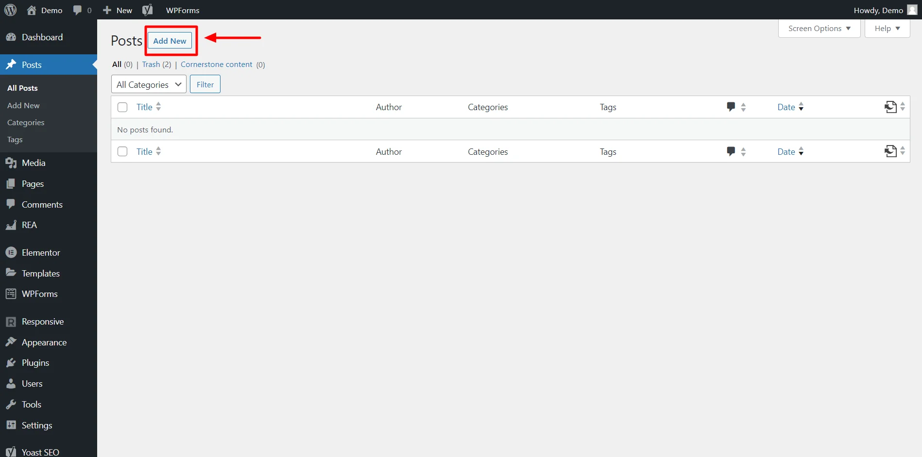 How to publish your first blog post? 
Wordpress Dashboard