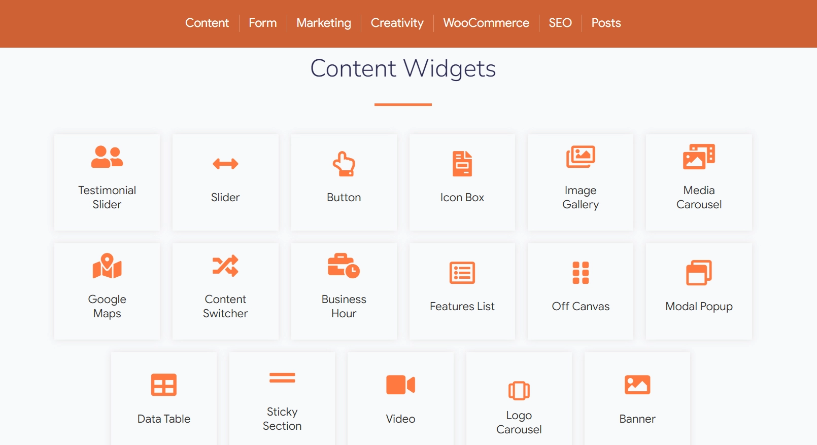 REA Content widgets