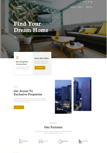 Responsive Starter Template Responsive elementor addonsl estate pro