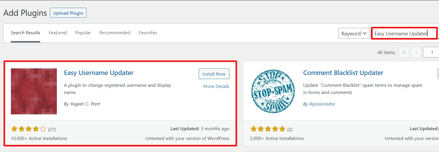 Easy Username Updater