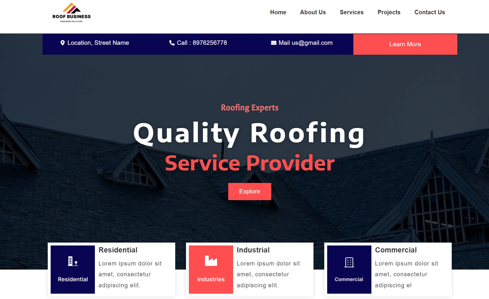Roofing business