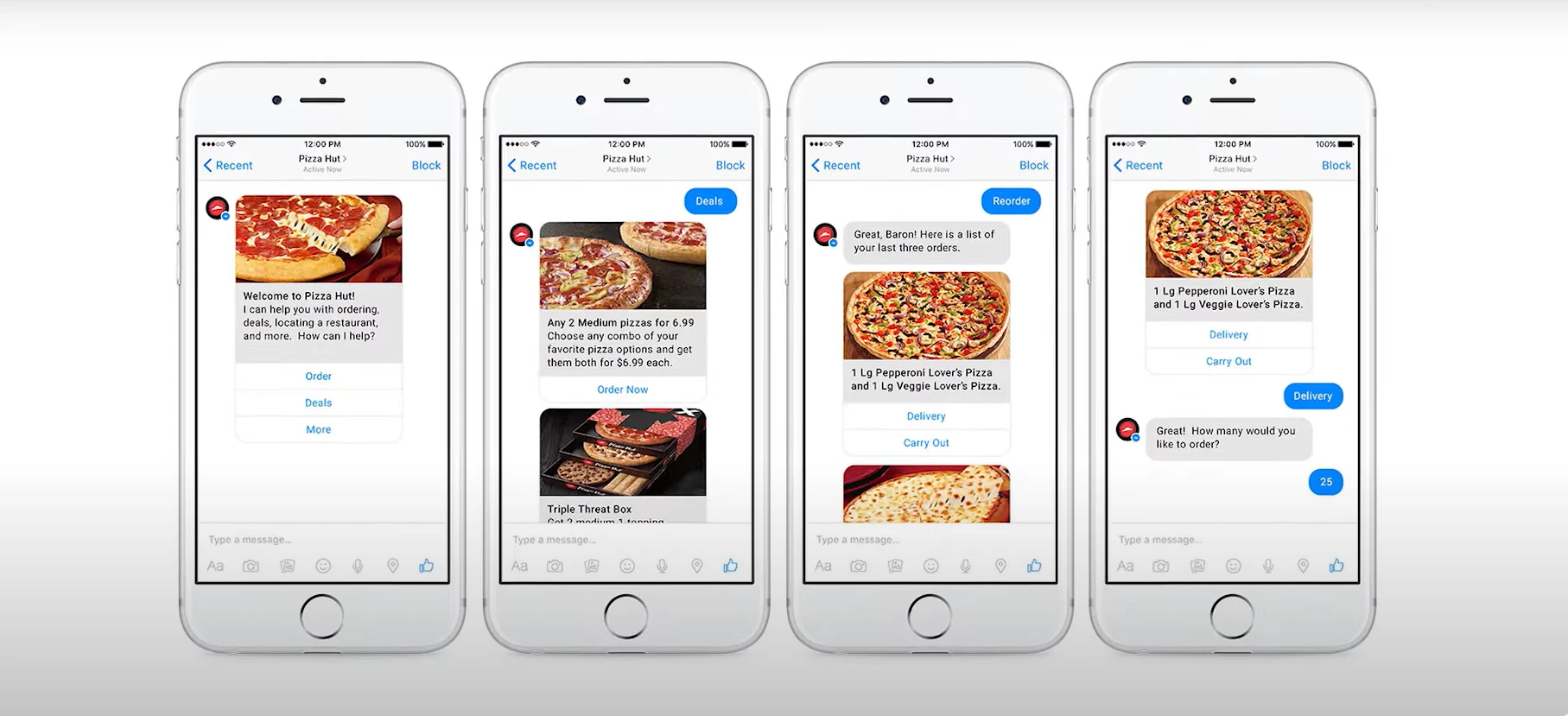 Pizza hut chat bot