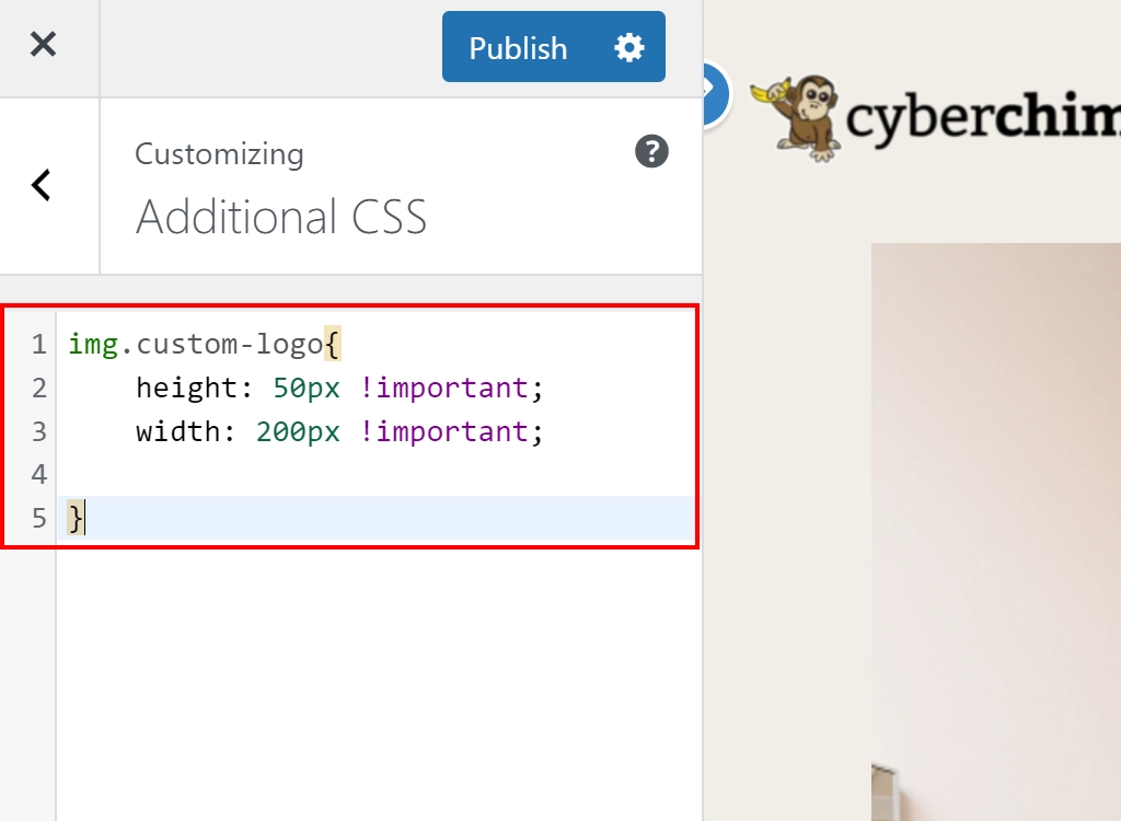 Paste the code