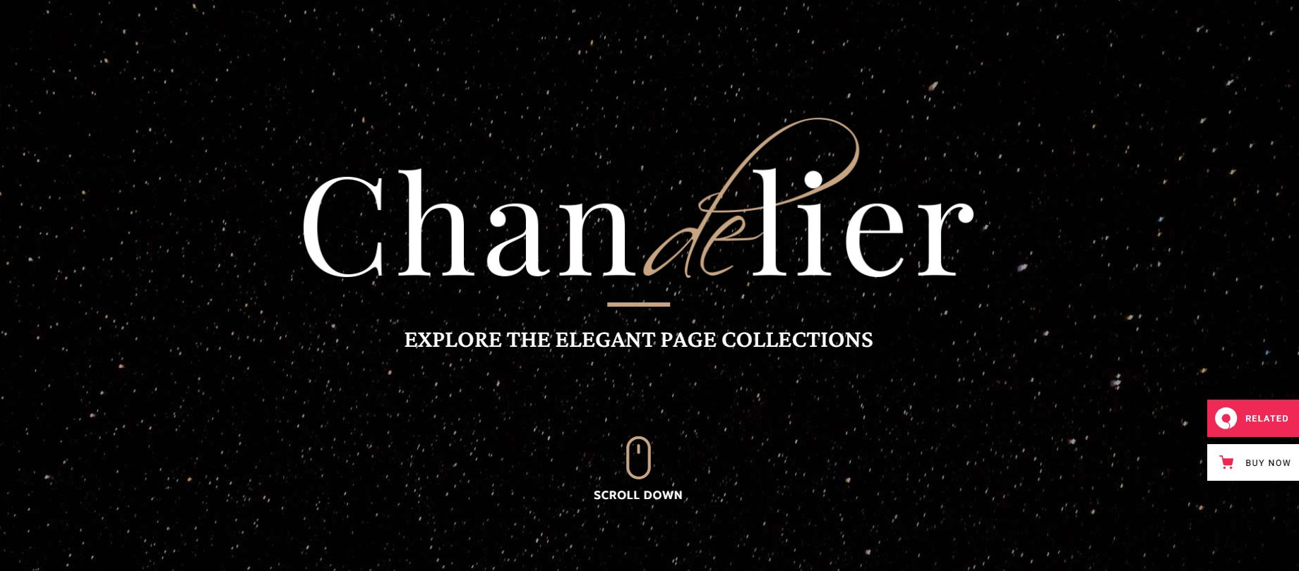 Chandelier luxury wordpress theme