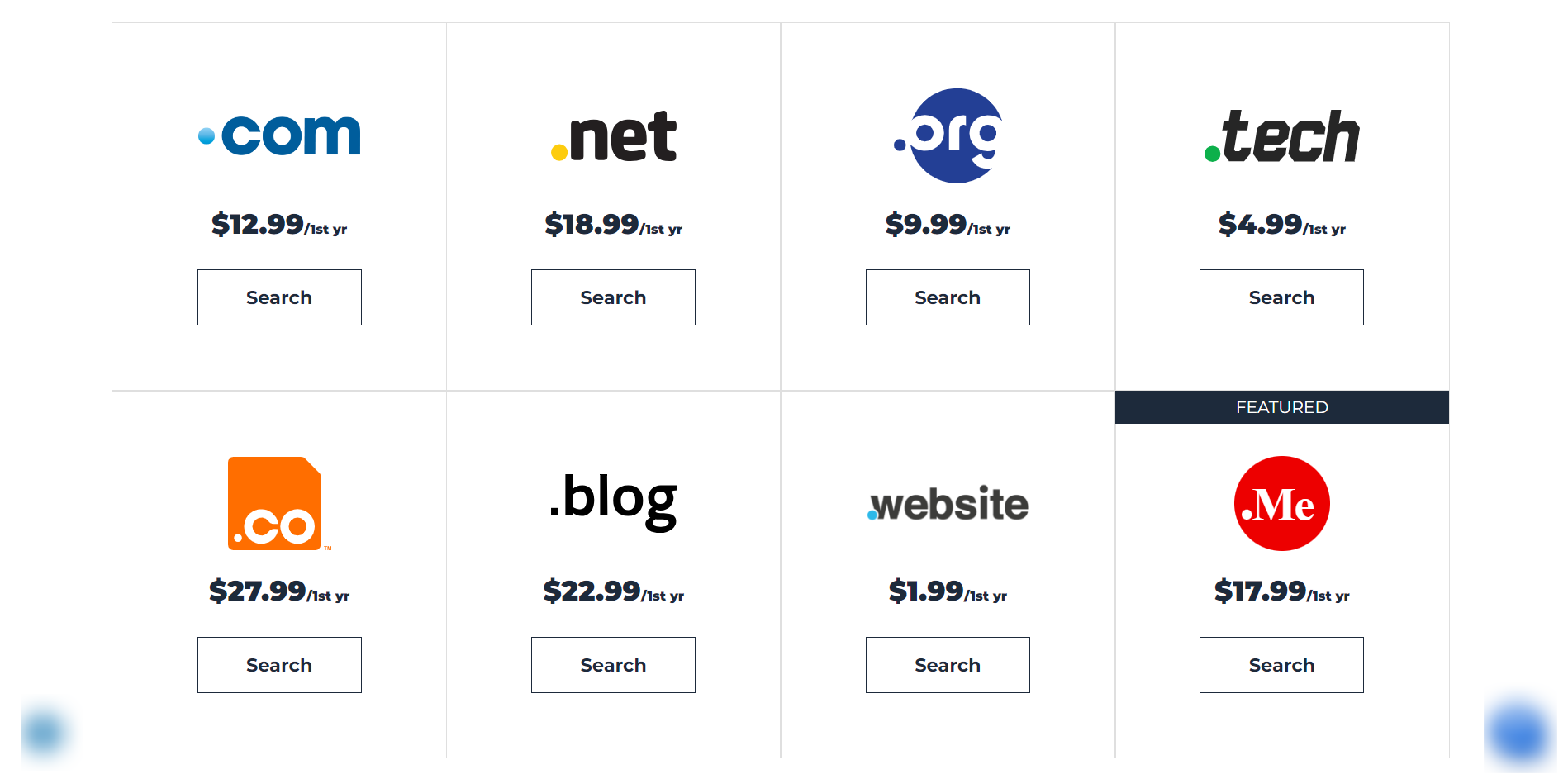 Bluehost domain registrar pricing