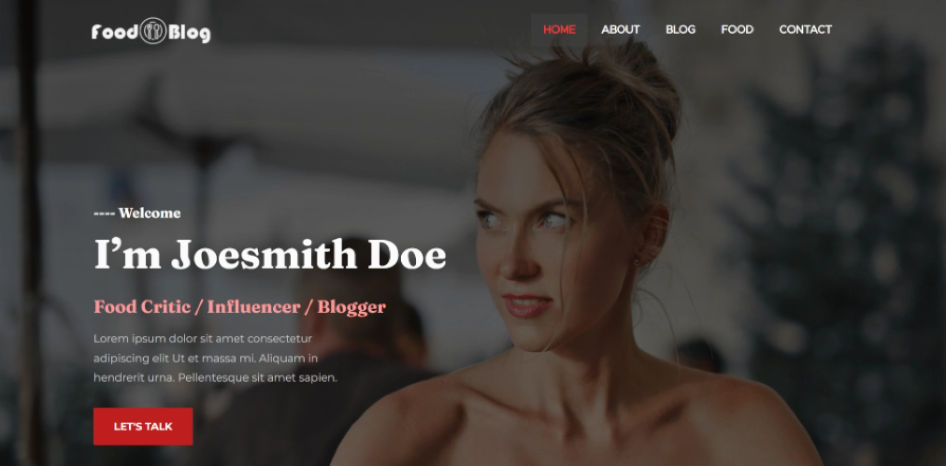 Food Blog - Homepage