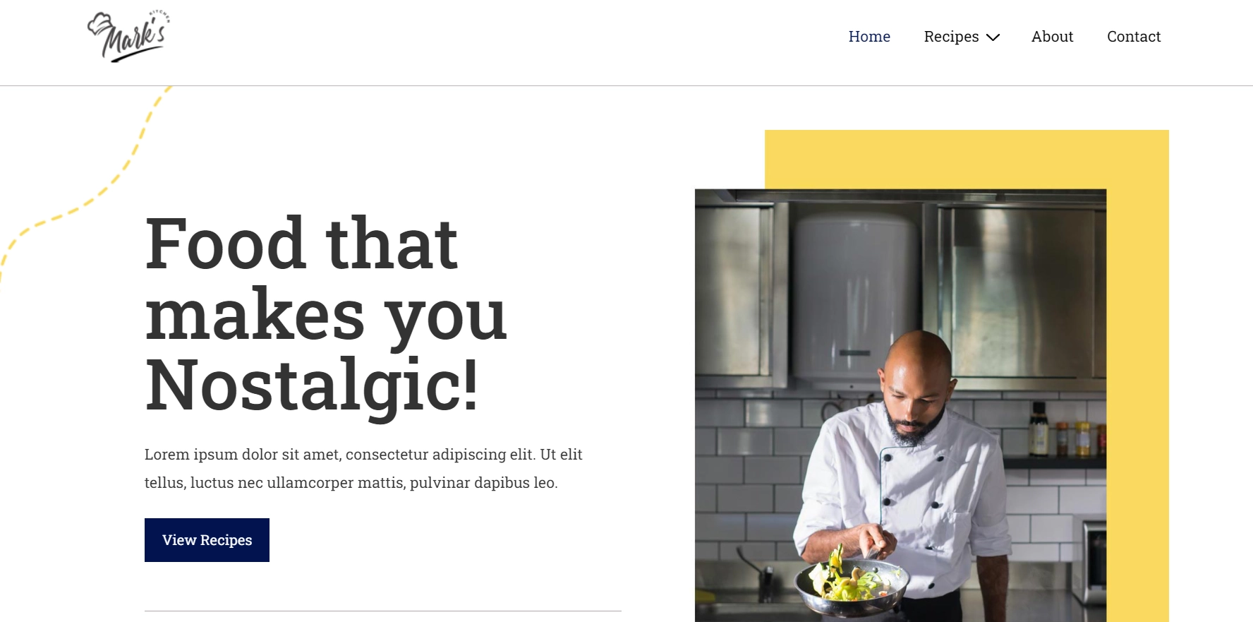 food blogging template