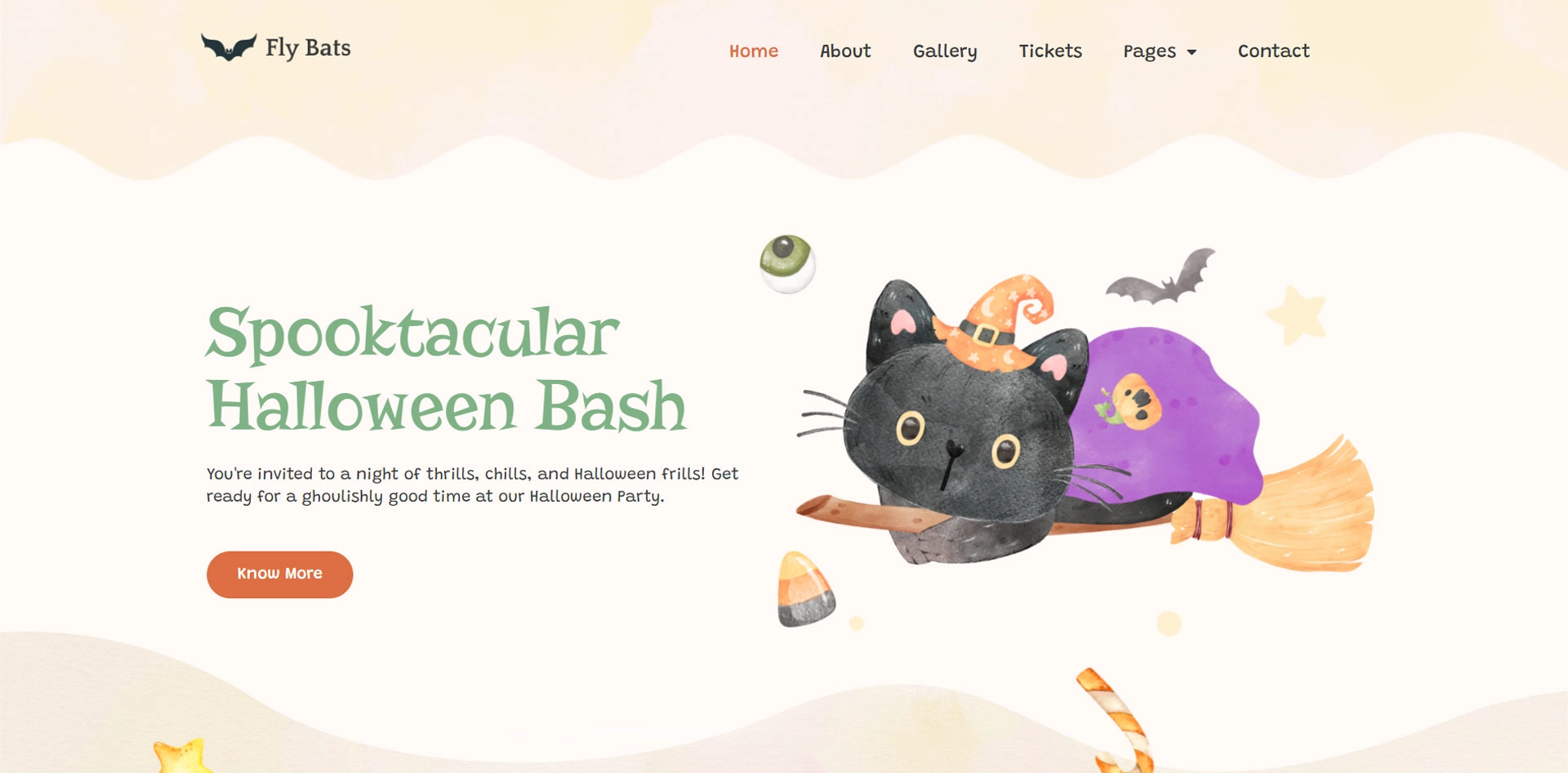 halloween website template