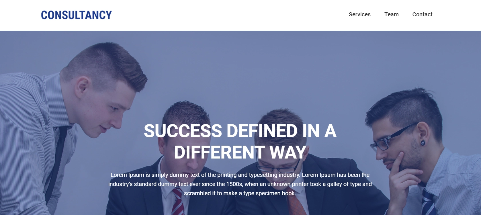 Consultancy template