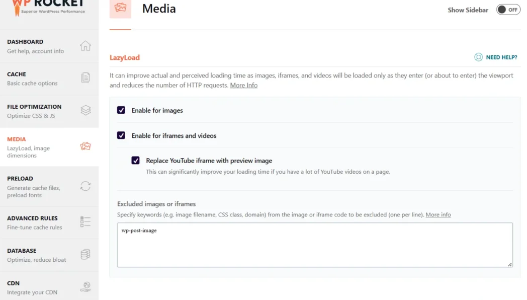 Lazy loading to reduce DOM size