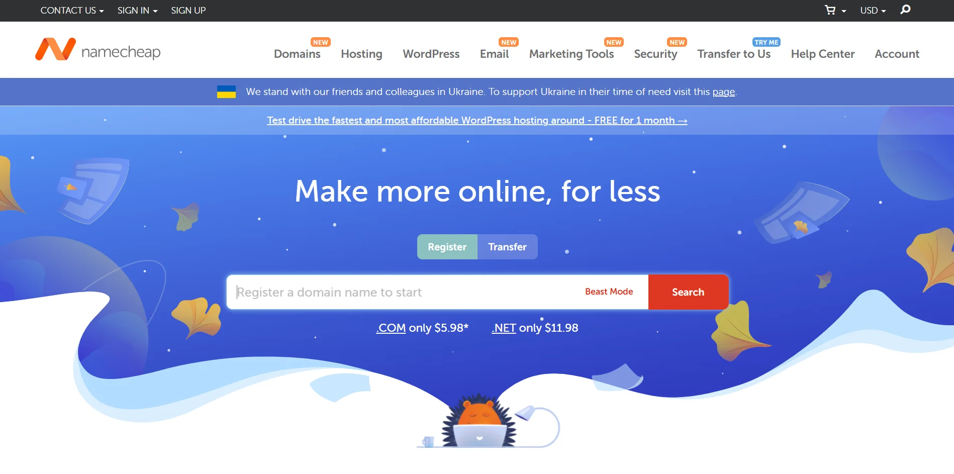 Namecheap homepage Domain registrar