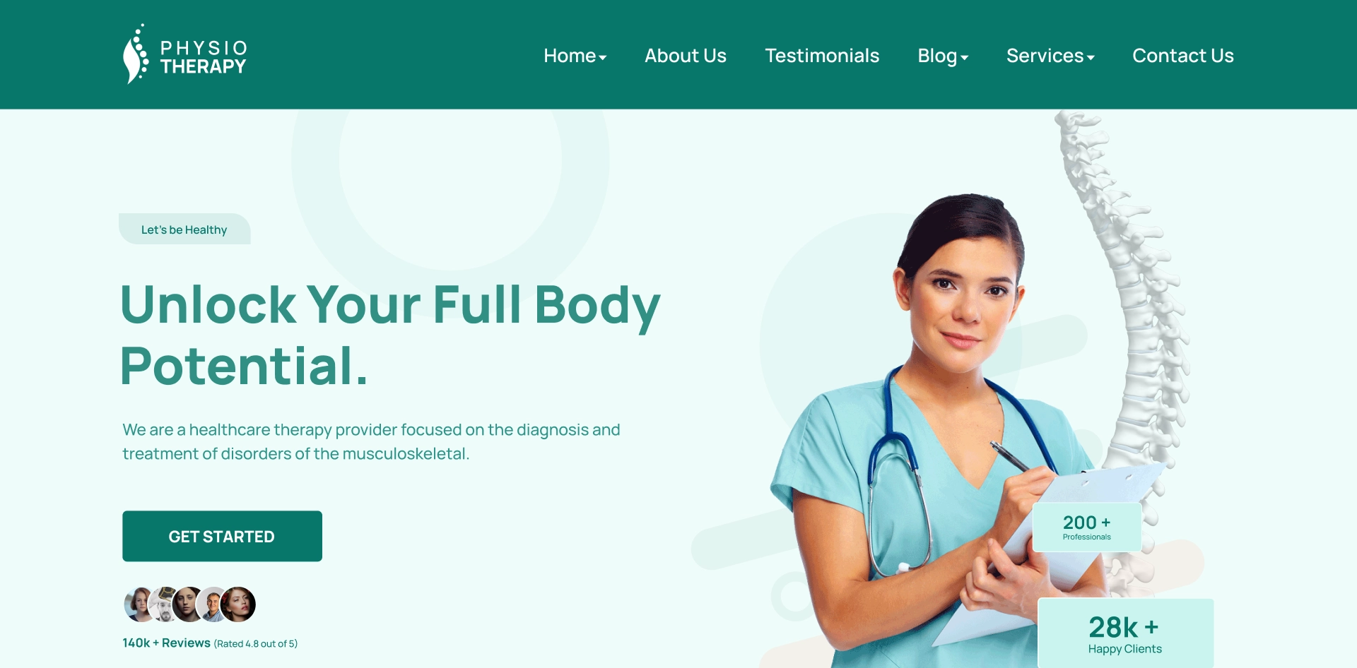 physiotherapy website templates