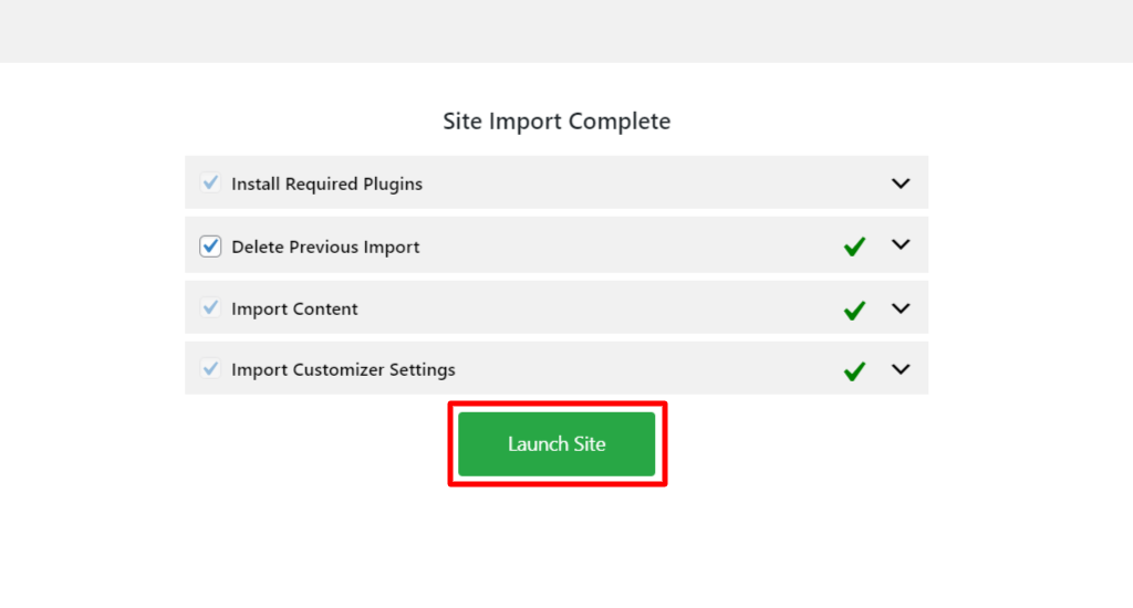 Click on the launch site button