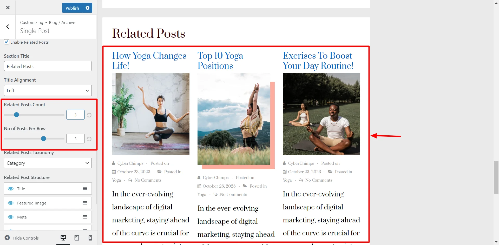 Related Posts Count