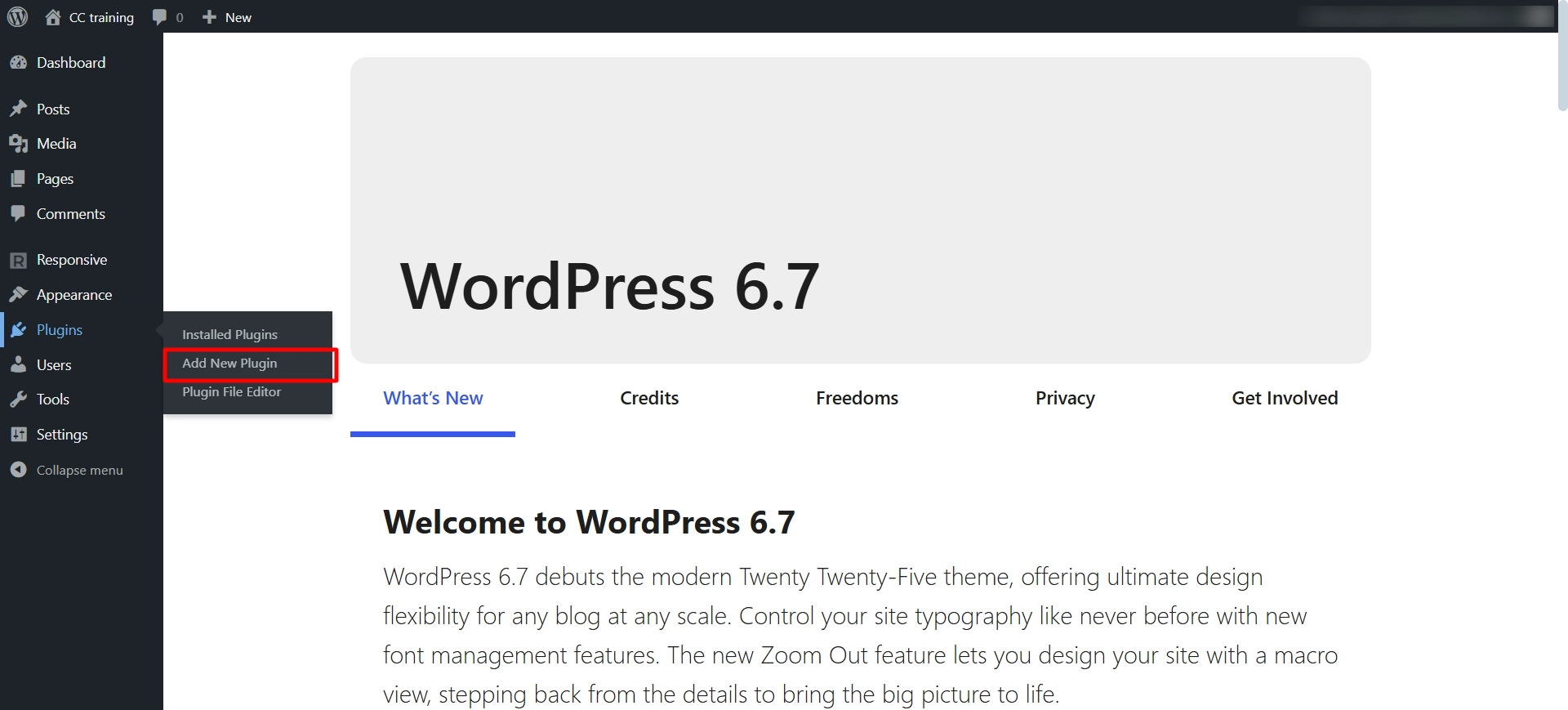 Adding new plugin