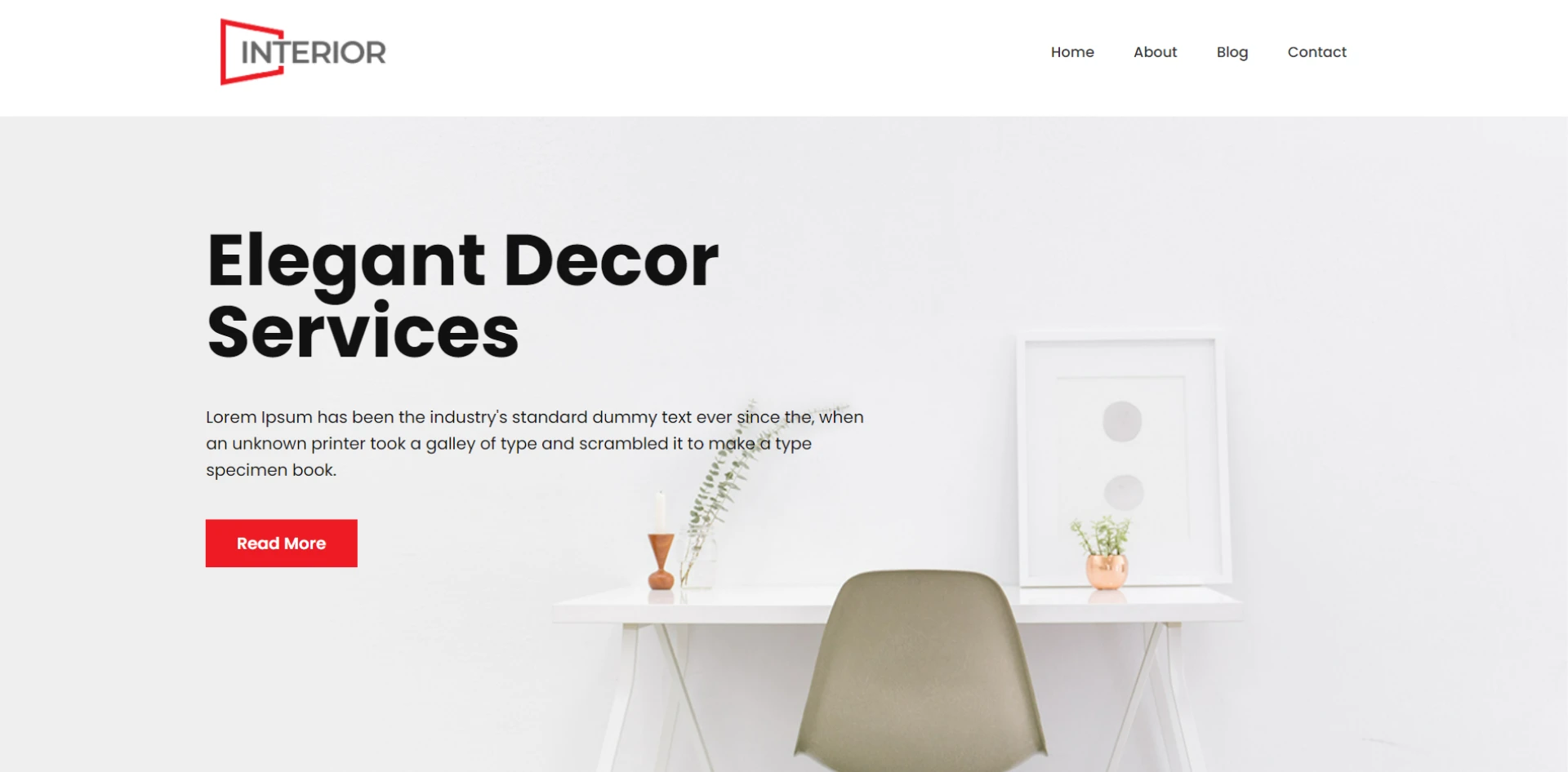 Interior design template