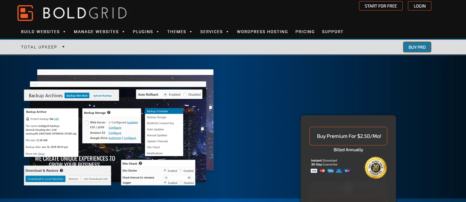 BoldGrid Backup Plugin for WordPress 