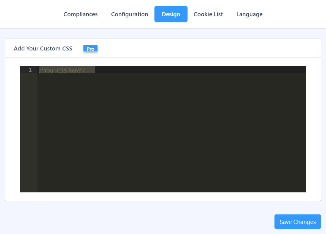 Design tab