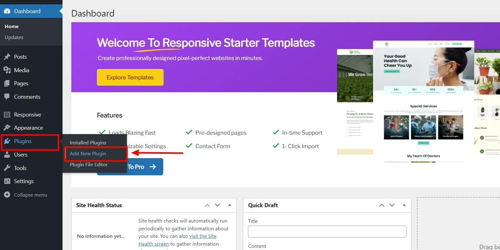 Adding new Plugin from dashboard