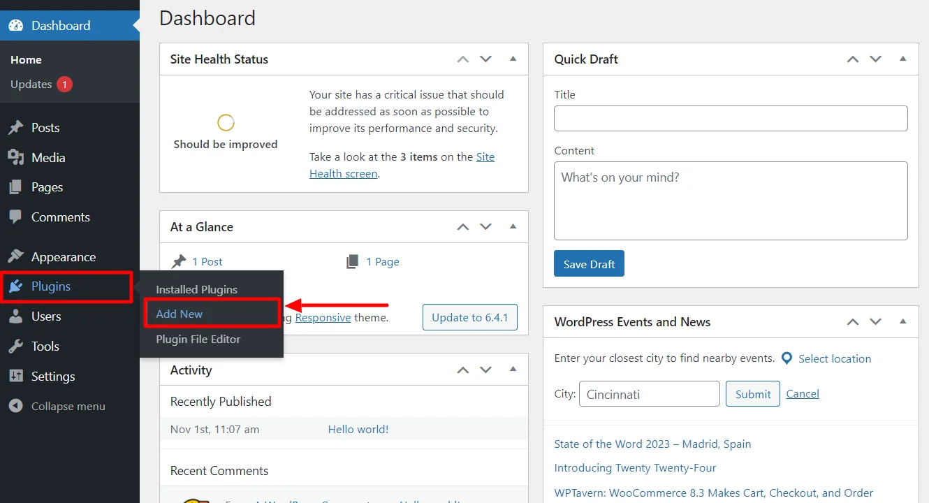 Add new plugin