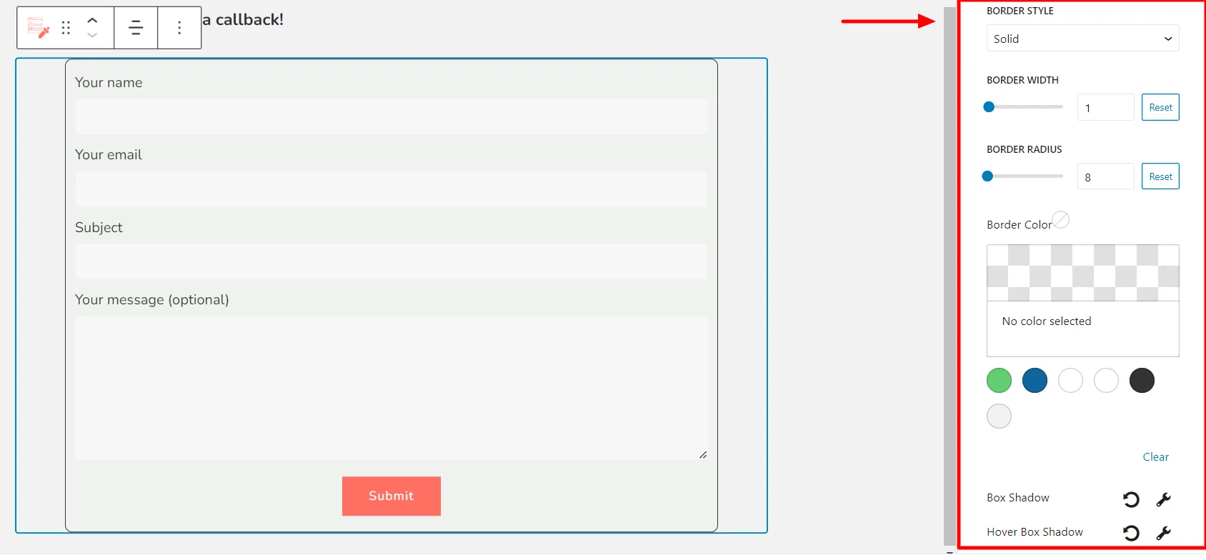 Border Tab