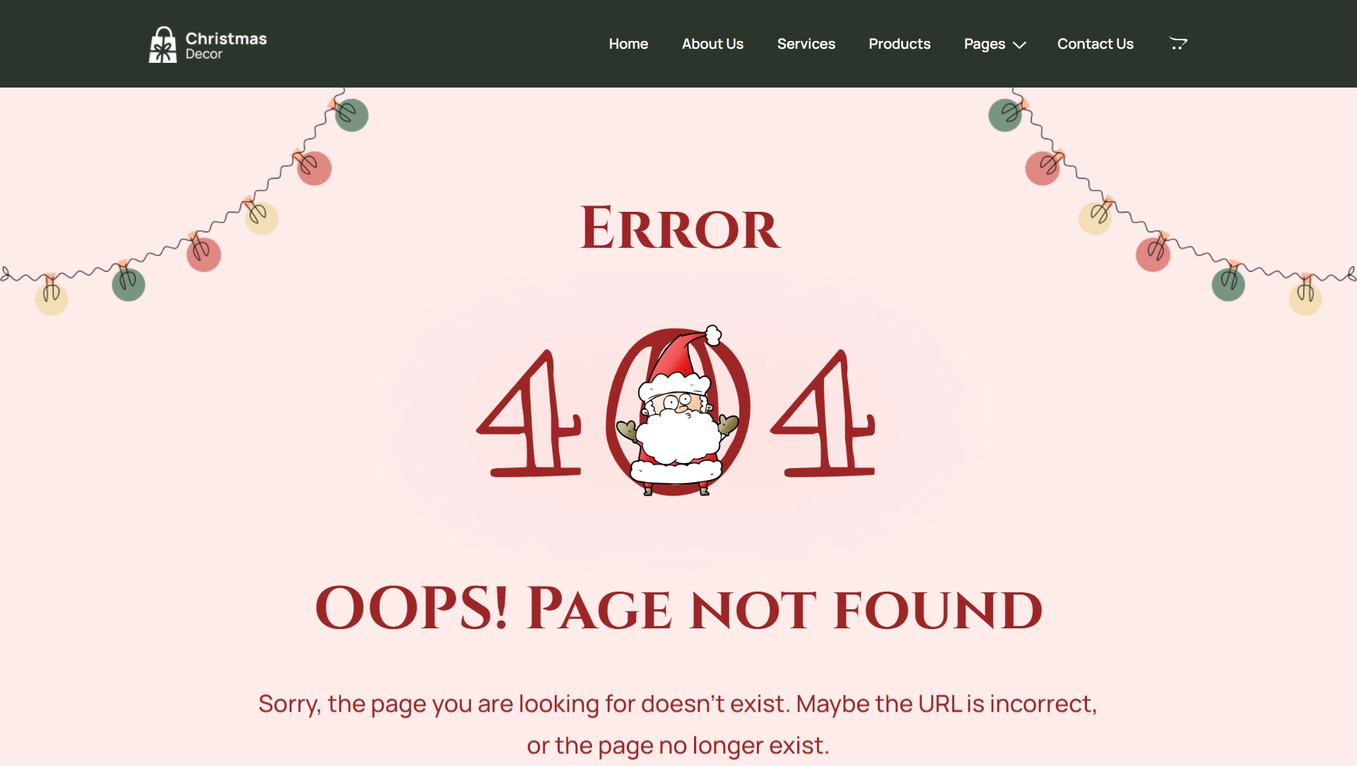 christmas web page templates