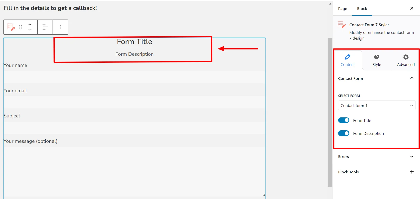 Contact Form