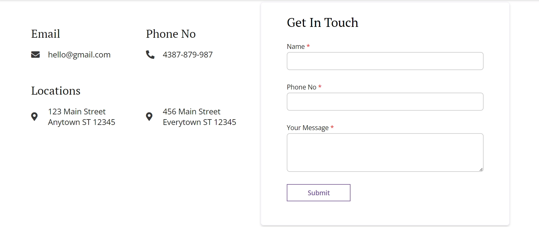 jewelry site template