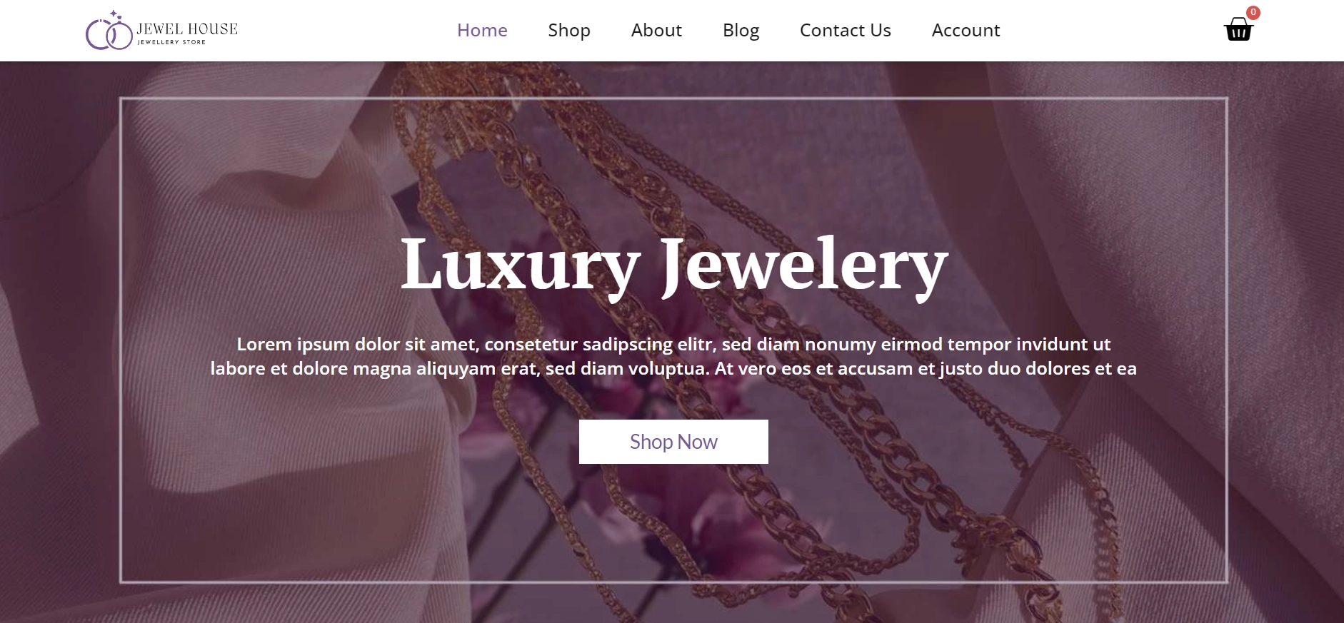 jewelry site template