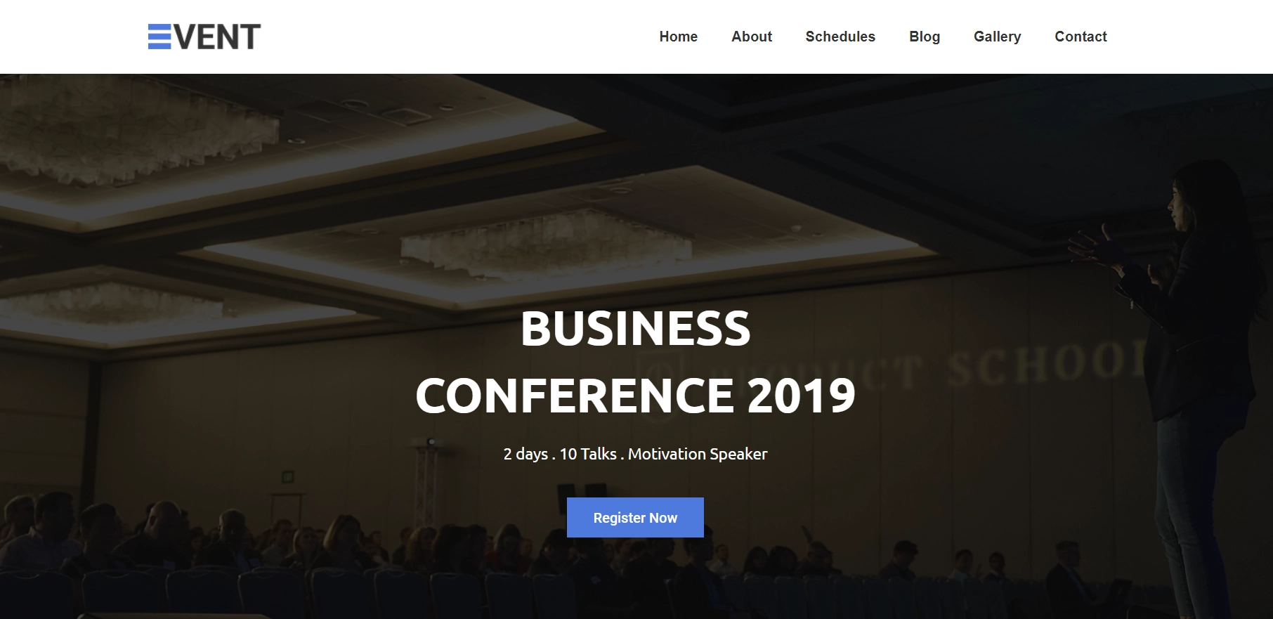 create an event website