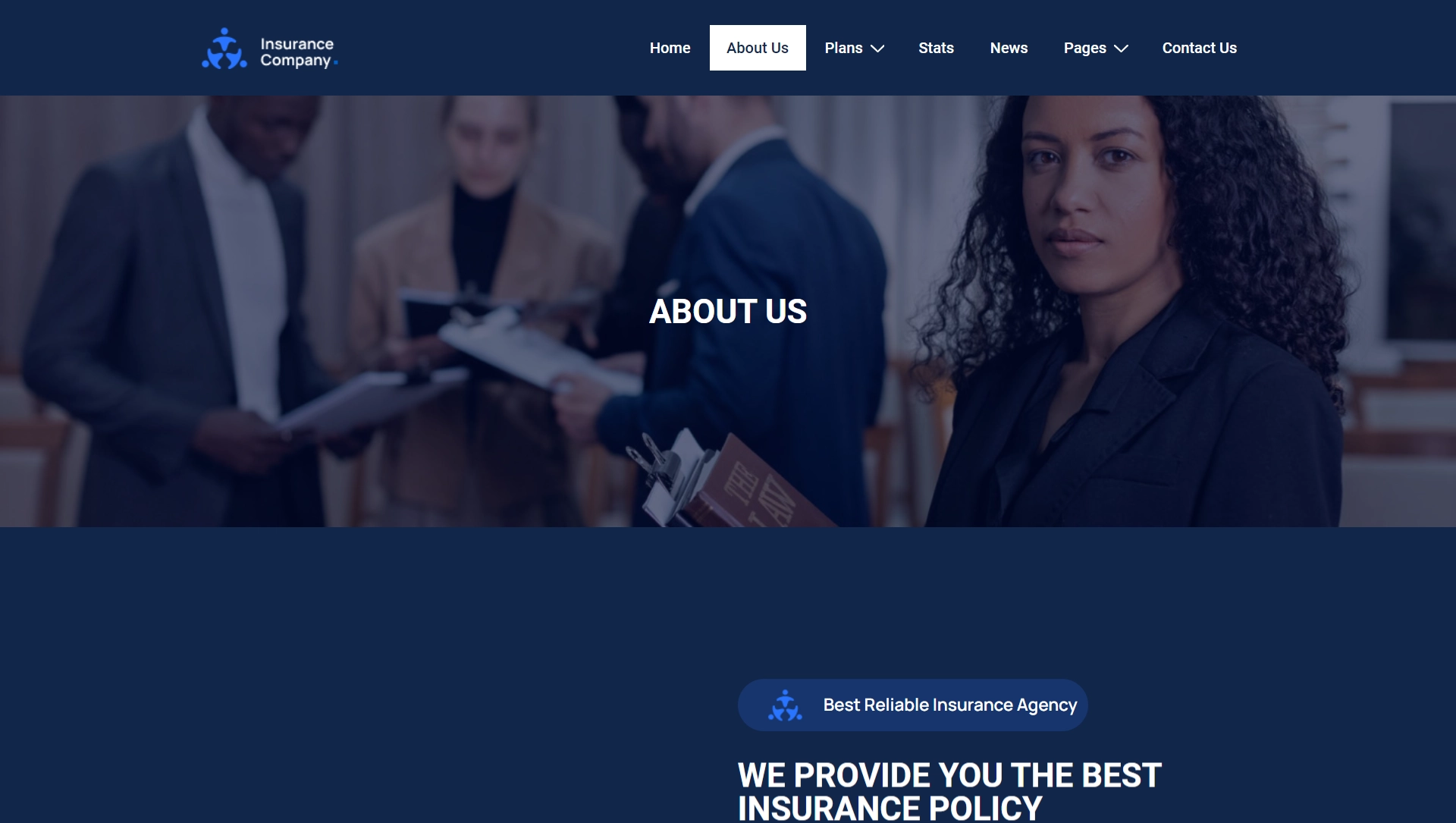 Insurance Company template