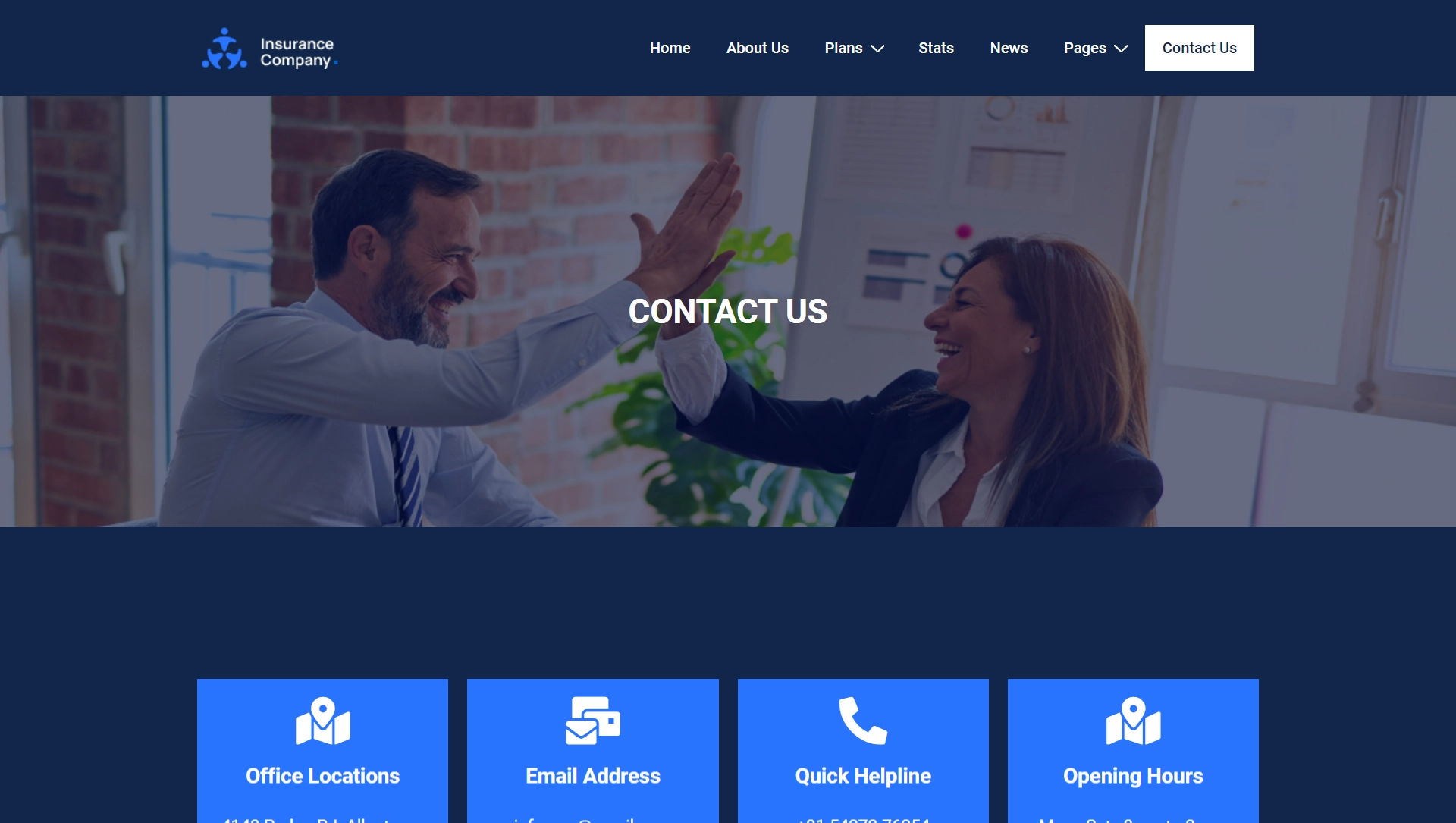 Insurance company website
