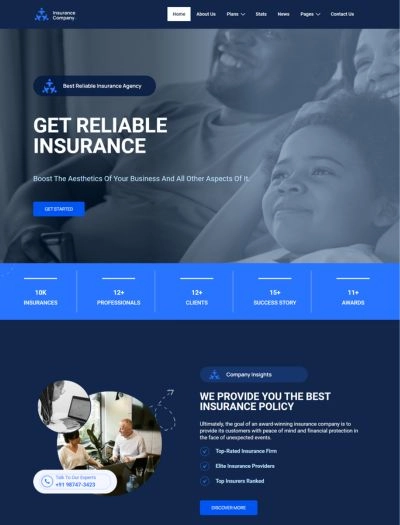 Insurance Company Starter Template