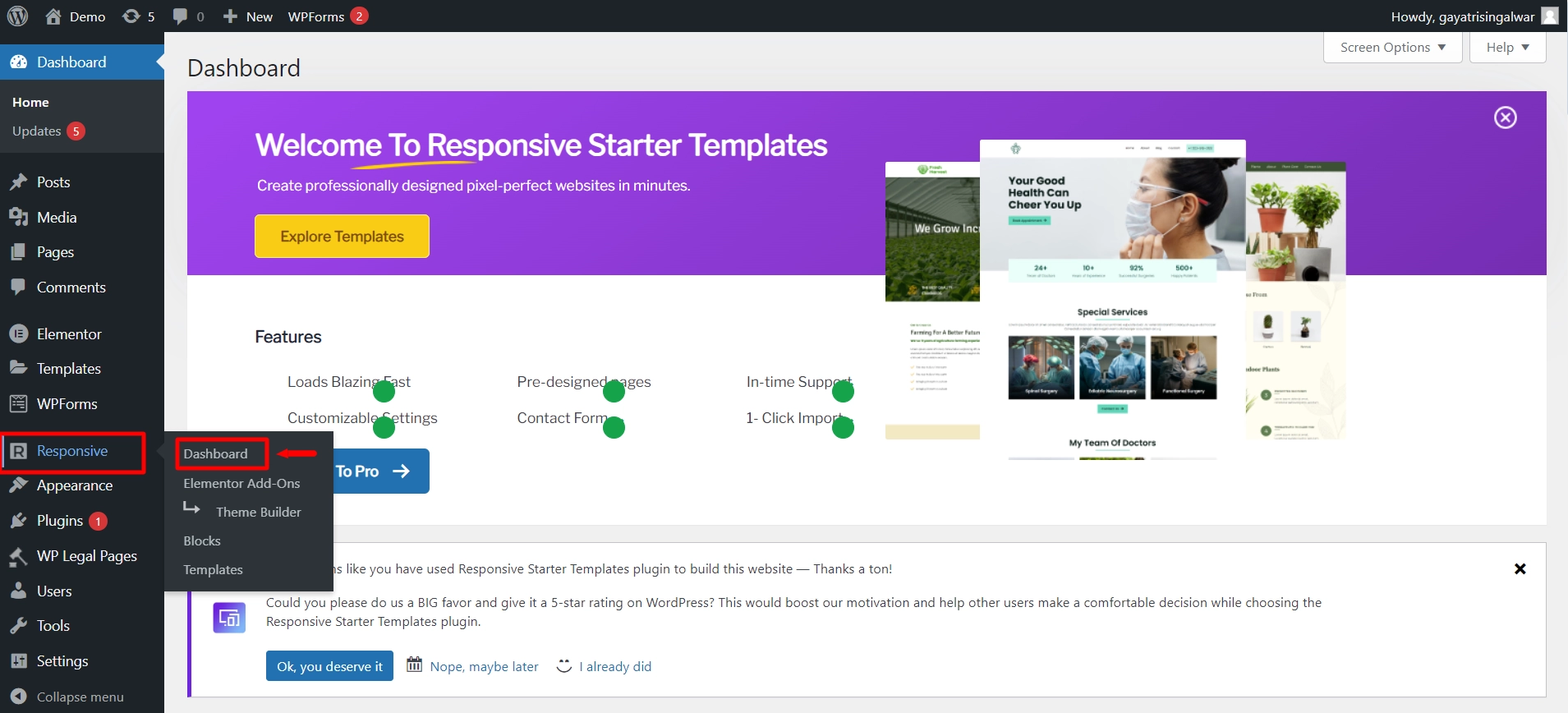 Responsive options