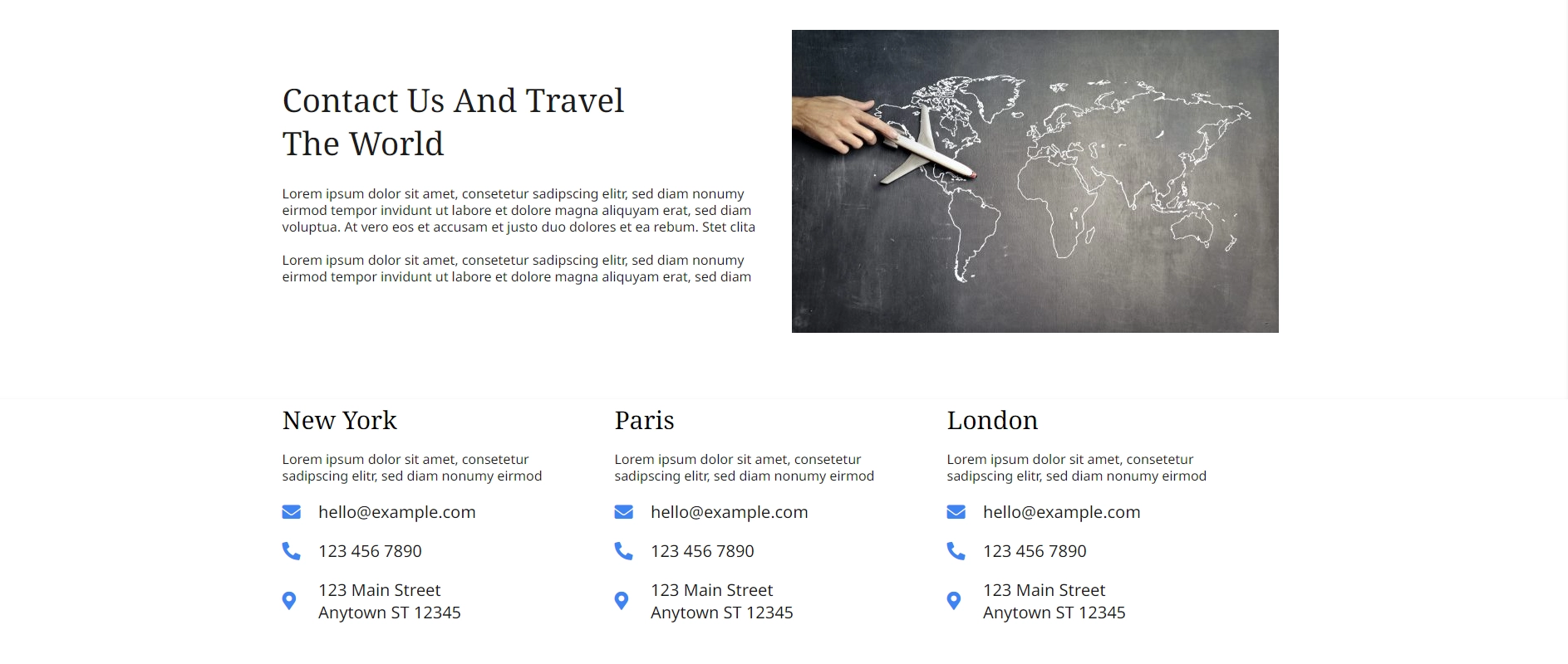 traveler website template