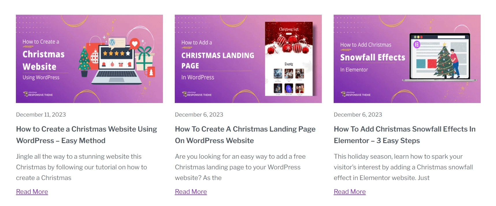 Christmas blogs