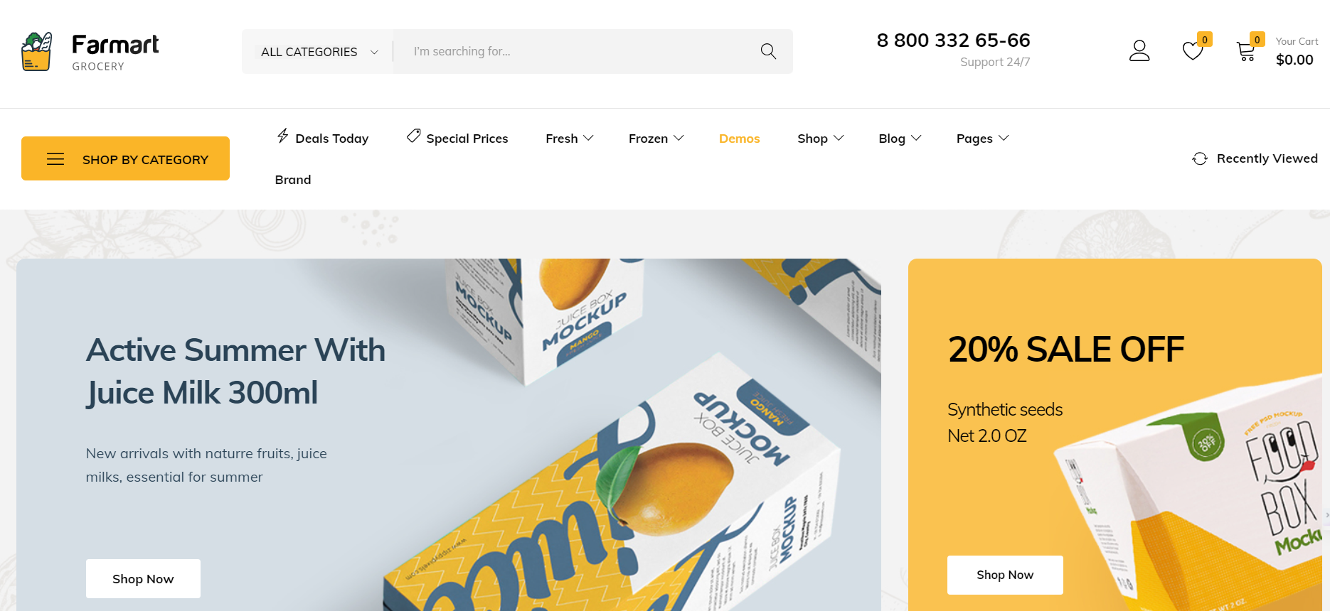 Farmart - Marketplace WordPress Theme