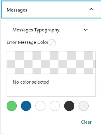 Messages Tab