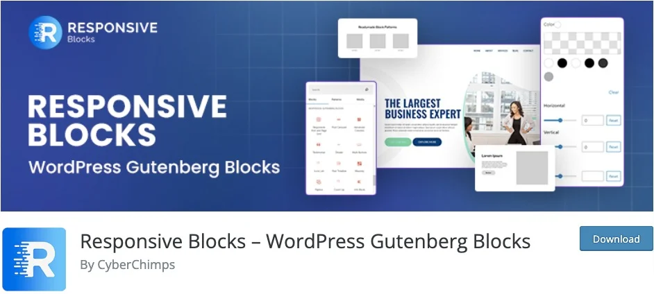 Responsive Blocks plugin