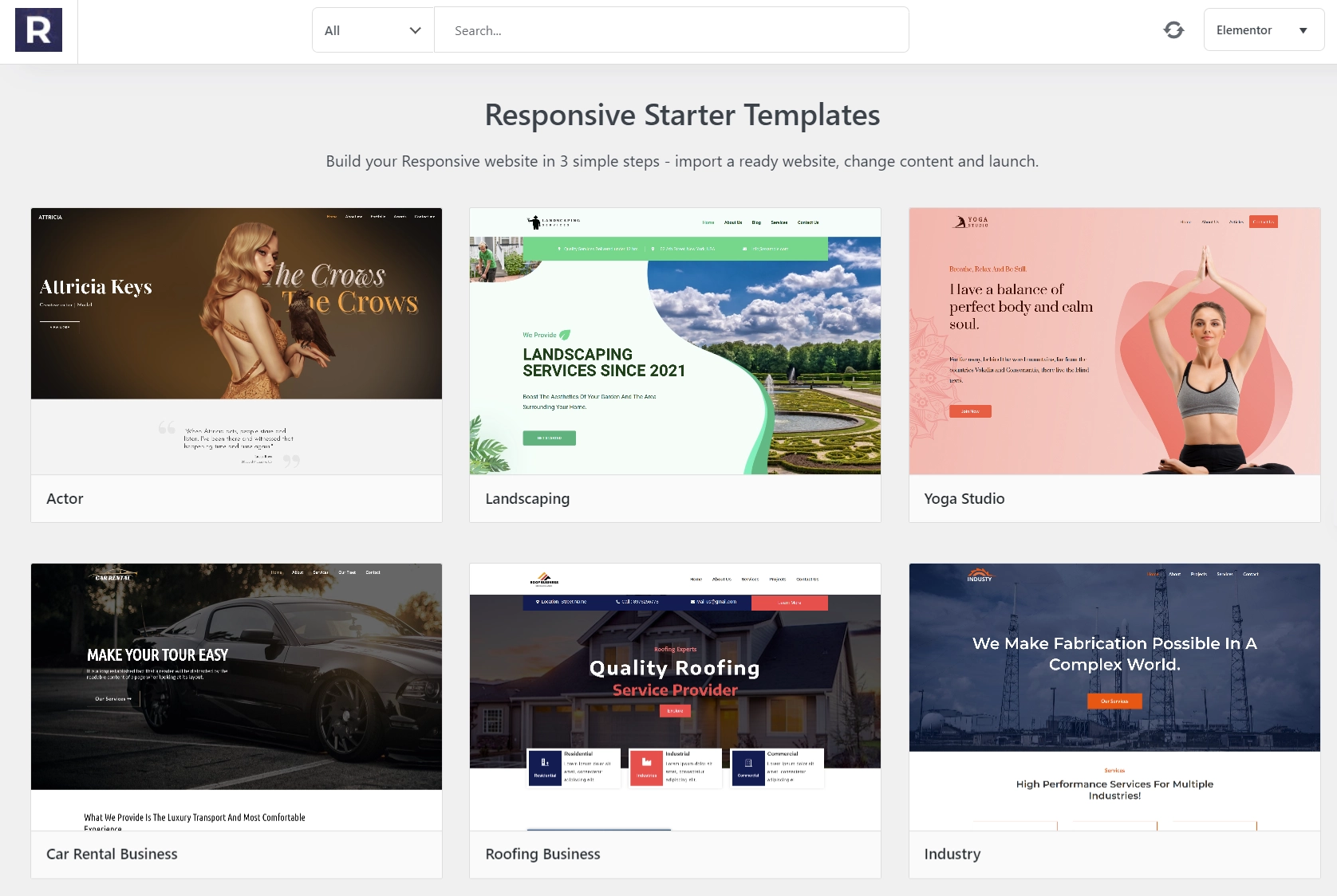 Responsive Starter Template