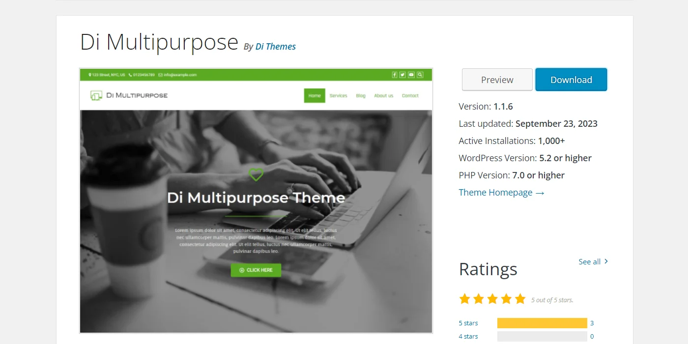 Di Multipurpose theme