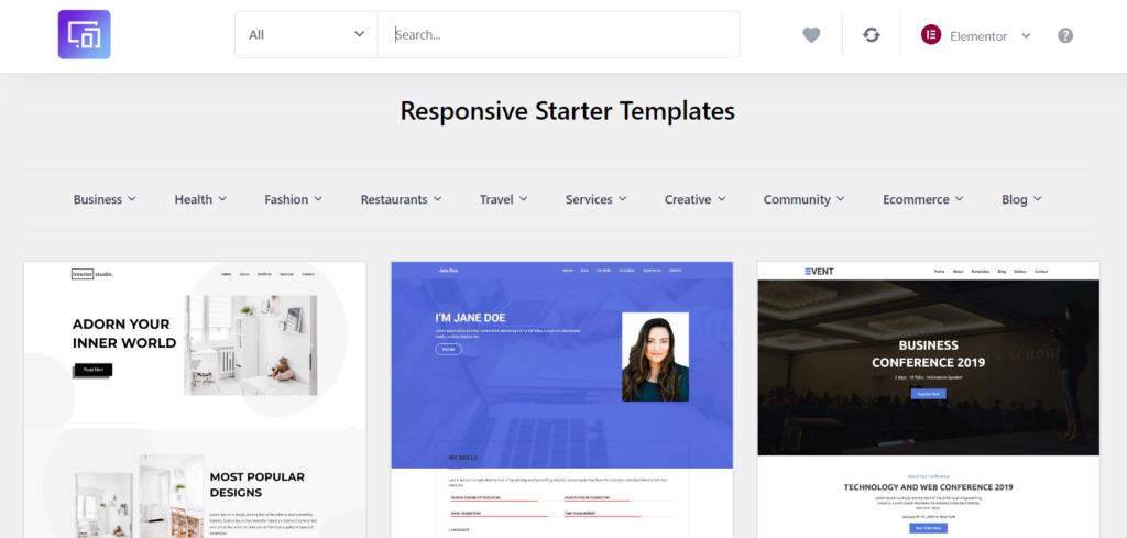 List of Templates