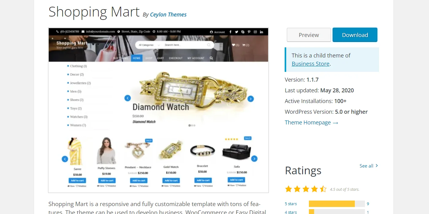 Shopping Mart theme 